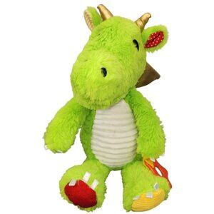Make Believe Ideas Dragon Sensory Snuggables Plush Taggies Rattle Stuffed Animal
